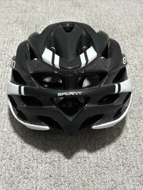 Giro Savant Road Bike Helmet Size Small Black/WhiteReflective Logo New No Box